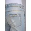 Light blue distressed jeans
