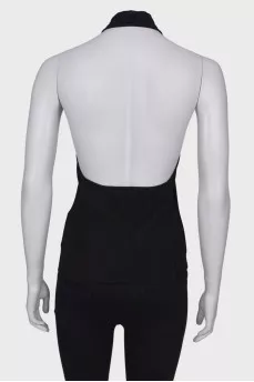 Top with open back