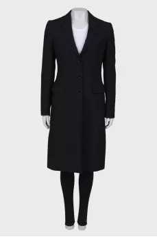 Black fitted coat