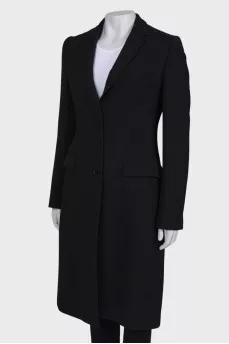 Black fitted coat