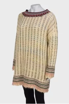 Knitted dress with a pattern