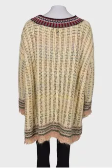 Knitted dress with a pattern