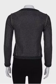 Jacket with silver mesh
