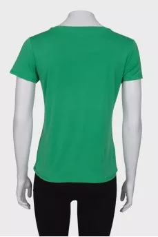 Green printed T-shirt