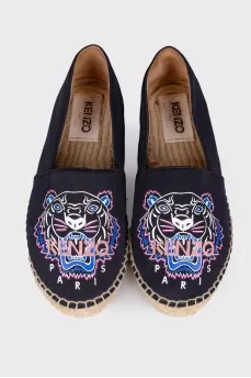 Elastic tiger espadrilles