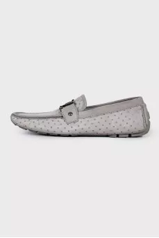 Men's gray suede shoes