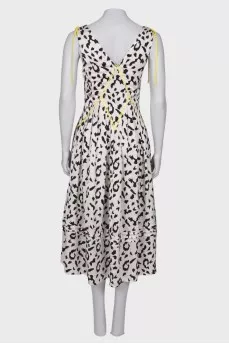 White leopard print dress with tag