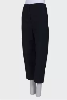 Black and blue banana pants