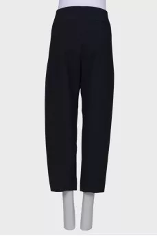 Black and blue banana pants