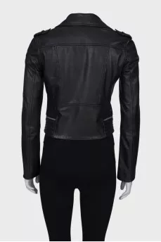 Leather classic jacket