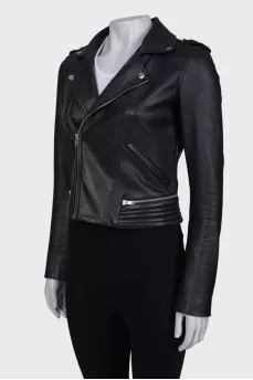 Leather classic jacket