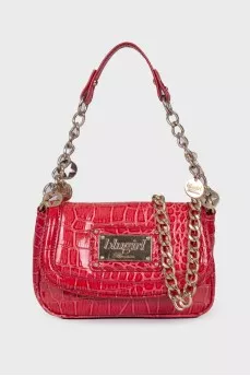 Animal embossed leather bag