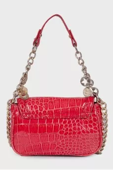 Animal embossed leather bag
