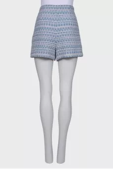 Tweed blue shorts