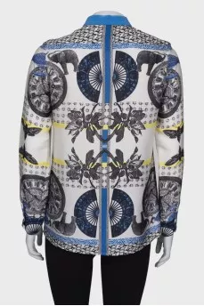Blouse in abstract print