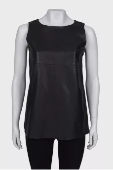Long leather top