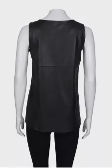 Long leather top