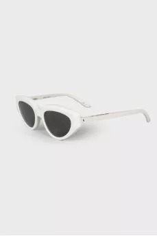 White frame sunglasses