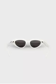 White frame sunglasses