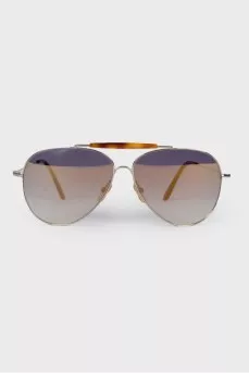 Sunglasses with leopard inserts