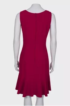Pink dress with ruffles at the bottom