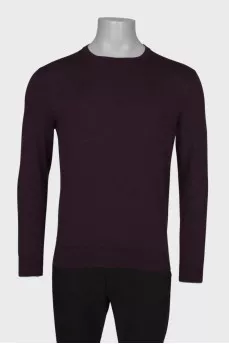 Slim fit men's wool sweater