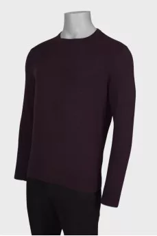 Slim fit men's wool sweater