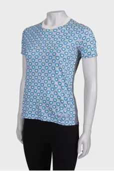 T-shirt with mixed color print