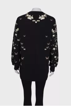 Long sweatshirt with print