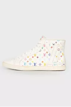 Шкіряні кеди Limited Edition Multicolor by Takashi Murakami
