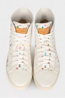 Шкіряні кеди Limited Edition Multicolor by Takashi Murakami