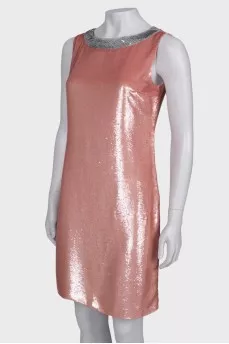 Dress with pink sequins