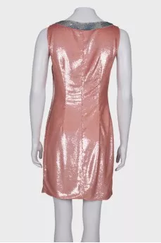 Dress with pink sequins