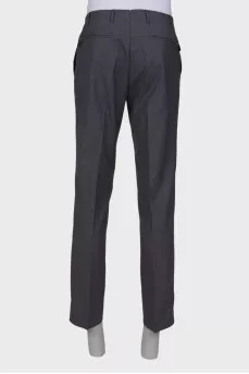 Men's wool dress trousers