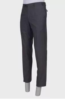 Men's wool dress trousers