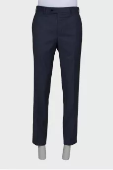 Men's classic dark gray trousers