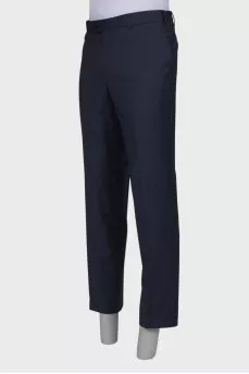 Men's classic dark gray trousers