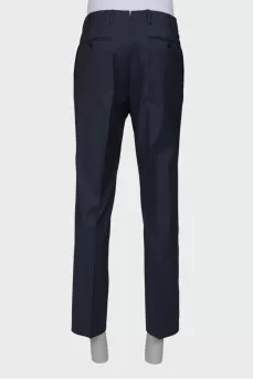 Men's classic dark gray trousers