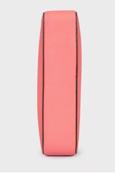 Pink leather bag
