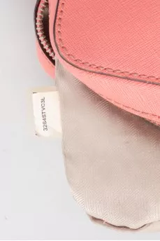 Pink leather bag