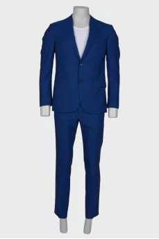 Men's classic blue suit