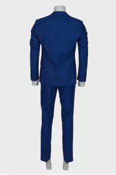 Men's classic blue suit