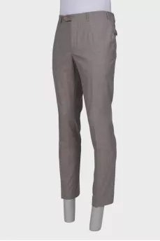 Men's classic gray trousers