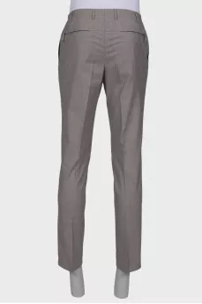 Men's classic gray trousers