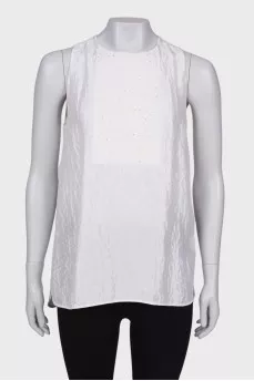 White top with Swarovski crystals