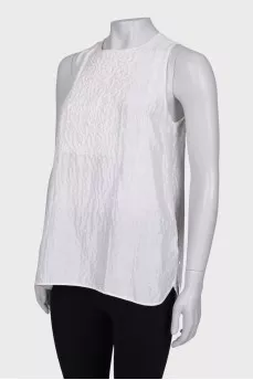 White top with Swarovski crystals