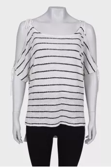Long T-shirt with frill