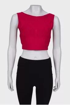 Red crop top