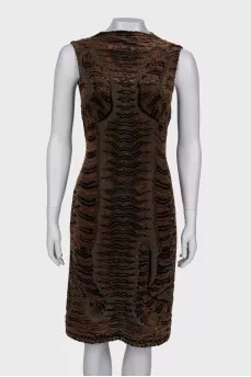 Dress with a textured pattern