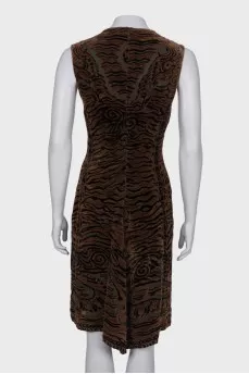 Dress with a textured pattern
